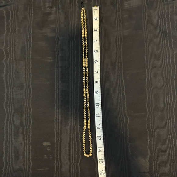 Indian Gold Tone Beaded Necklace - Picture 7 of 7